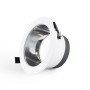 Spot Downlight LED rond IP44 puissance réglable 10W/15W/20W - CCT réglable sur 3 températures de 3000-6500ºK - Découpe Ø 150mm