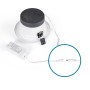 Spot Downlight LED rond IP44 puissance réglable 10W/15W/20W - CCT réglable sur 3 températures de 3000-6500ºK - Découpe Ø 150mm