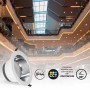 Spot Downlight LED rond IP44 puissance réglable 20W/25W/30W - CCT réglable sur 3 températures de 3000-6500ºK - Coupe Ø 200mm