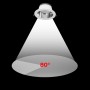 Spot Downlight LED rond IP44 puissance réglable 20W/25W/30W - CCT réglable sur 3 températures de 3000-6500ºK - Coupe Ø 200mm