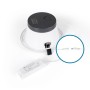 Spot Downlight LED rond IP44 puissance réglable 20W/25W/30W - CCT réglable sur 3 températures de 3000-6500ºK - Coupe Ø 200mm