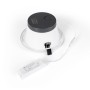 Spot Downlight LED rond IP44 puissance réglable 20W/25W/30W - CCT réglable sur 3 températures de 3000-6500ºK - Coupe Ø 200mm