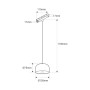 Suspension LED pour rail magnétique 48V "ESME"- 9W - 2700K - Driver Eaglerise - OSRAM chip