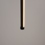 Lampe pendante verticale à LED pour rail magnétique - 48V - 18W - 2800K - Noir