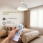 Ventilateur plafond LED 48W CCT réglable | Télécommande Martina