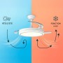 Ventilateur plafond LED 48W CCT réglable | Télécommande Martina