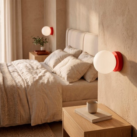 Applique murale E27 boule de cristal « Alba »