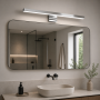 Éclairage de miroir LED 7W CCT lumière réglable sur 3 températures différentes de 3000-6000ºK - Chromé