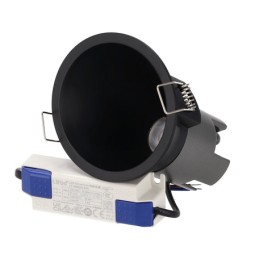 Spot encastré LED circulaire 6W - 90 lm/W - UGR15 - IRC95 - 50 000 h