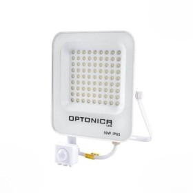 Projecteur LED Extérieur 50W avec détecteur de mouvement crépusculaire - IP65 - BLANC