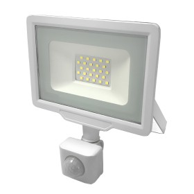 Projecteur LED extérieur 20W avec détecteur de mouvement Crépusculaire - IP65 - Blanc