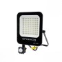Projecteur LED extérieur 50W avec détecteur de mouvement crépusculaire - Extra plat - IP65 - Noir