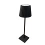 Lampe de Table Rechargeable Tactile Noire 3W - CCT lumière réglable sur 3 températures différentes de 3000-6400ºK