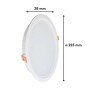 Spot LED encastrable rond plat 30W - Blanc - Transformateur Intégré - Étanche IP65