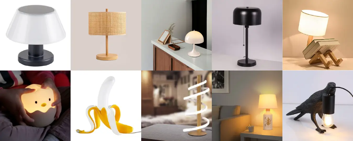 Lampe de chevet LED moderne